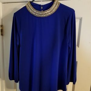 Electric Blue Blouse